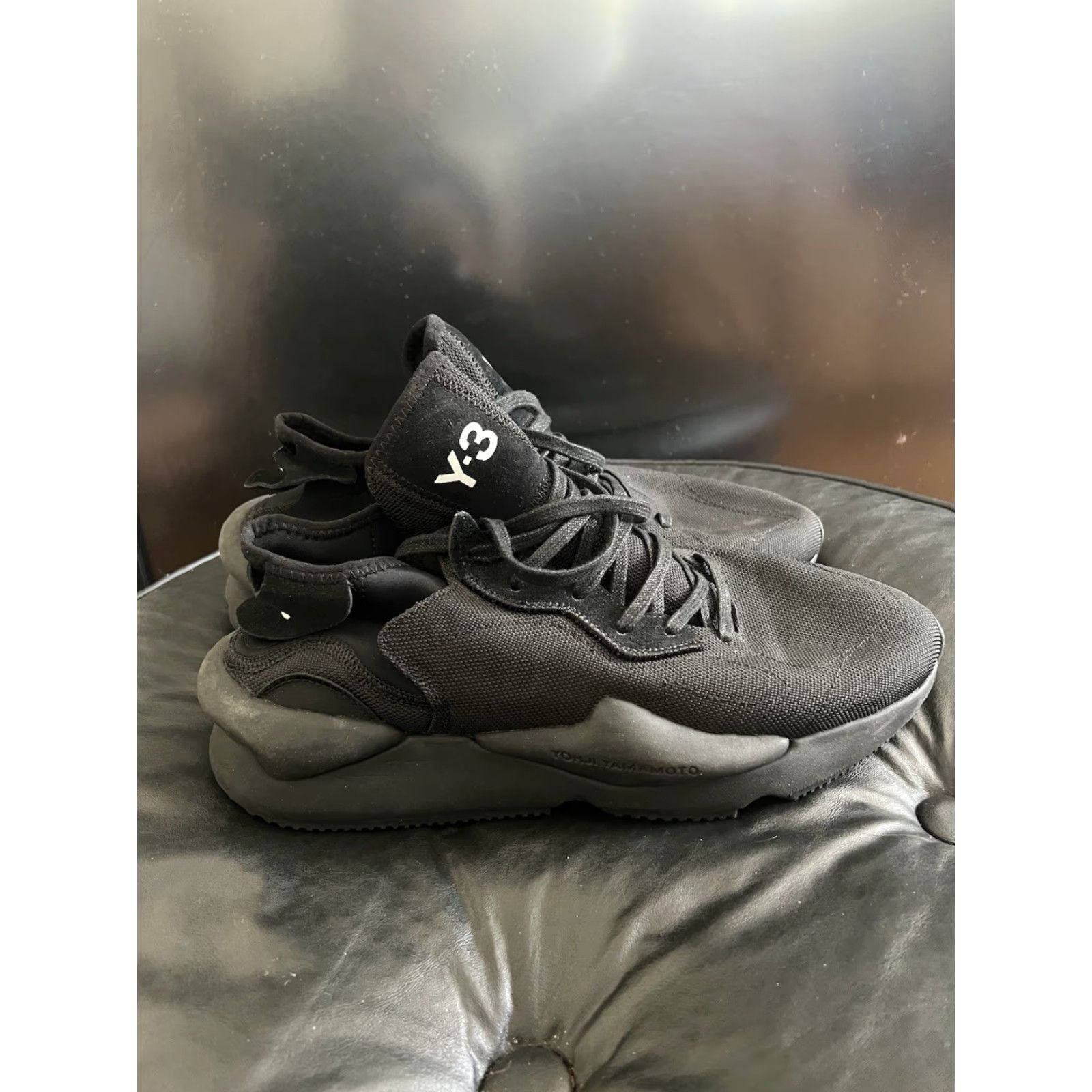 Adidas adidas Y-3 Kaiwa Black Canvas Size 12.5 Sneaker Men US 12 Pre-owned Size US 12 / EU 45 - 3 Thumbnail