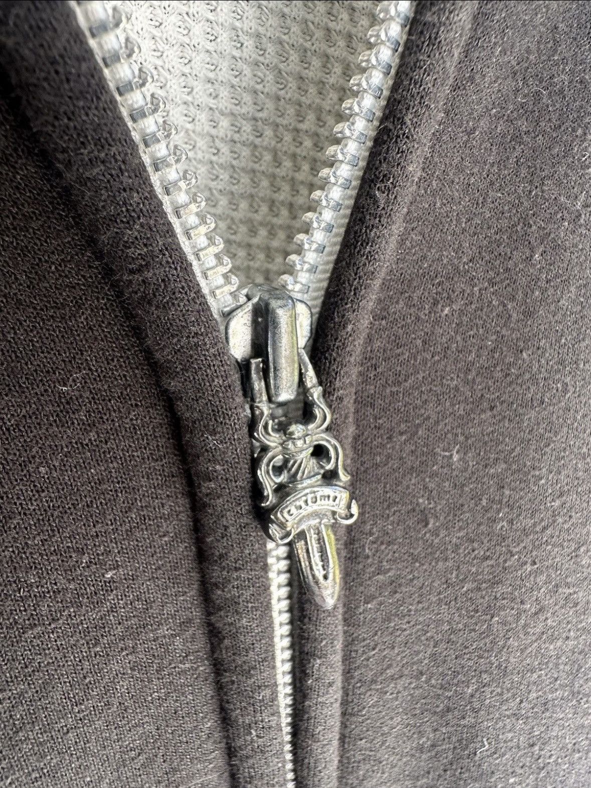 Chrome Hearts × Vintage Metallic Blue Fuck You Zip Hoodie Size US S / EU 44-46 / 1 - 2 Thumbnail