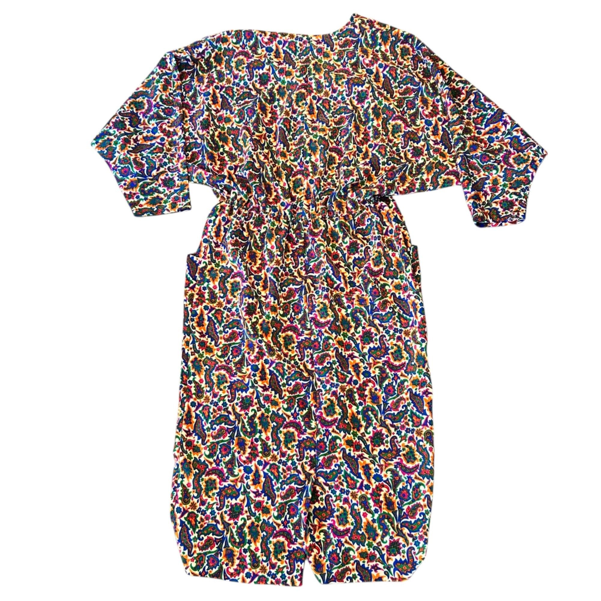 Vintage Vintage Raoul All Over Paisley & Floral Print Groovy Eclecti Size XL / US 12-14 / IT 48-50 - 7 Thumbnail