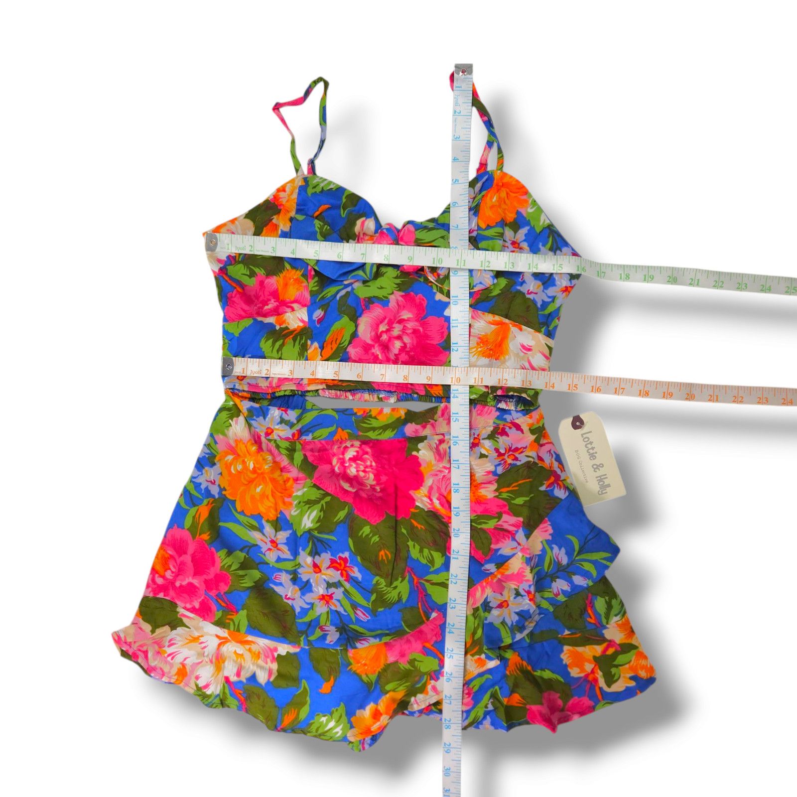 Other NWT Lottie & Holly 2pc Set Crop Top & Skort Sz. L [12] Blue Size 34" / US 12 / IT 48 - 7 Thumbnail