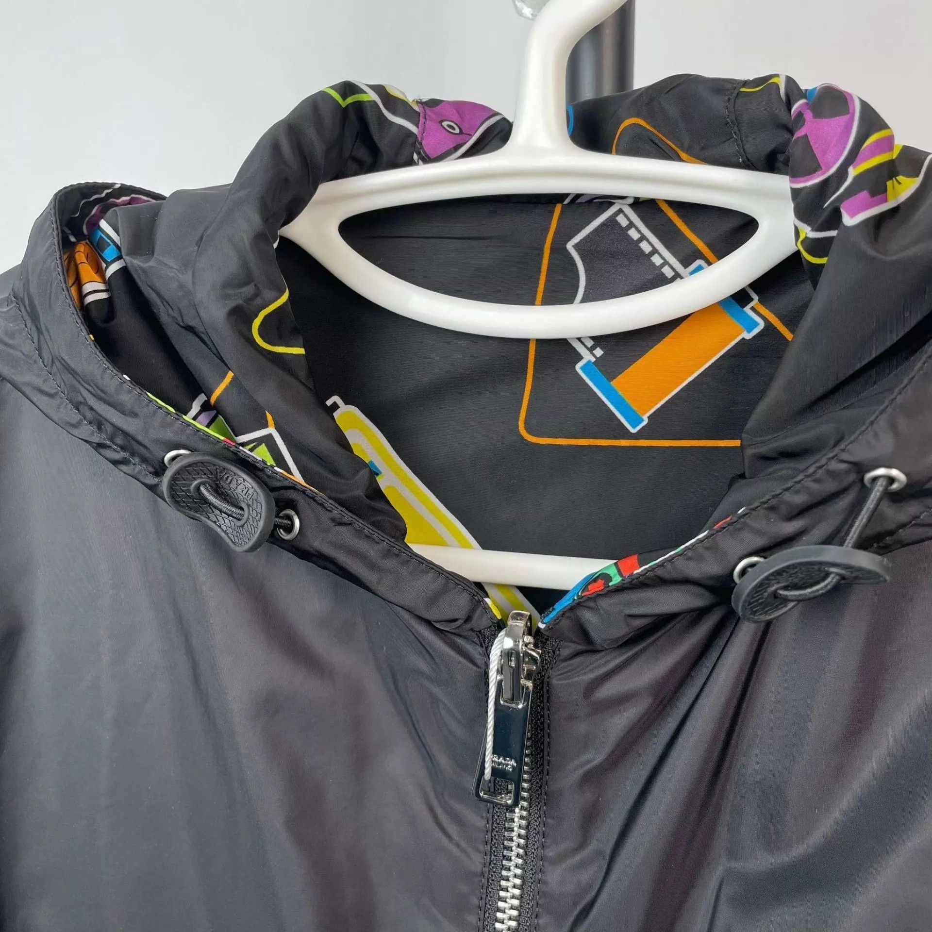 Prada Prada Nylon Double-Faced Jacket S Black Size US S / EU 44-46 / 1 - 9 Thumbnail