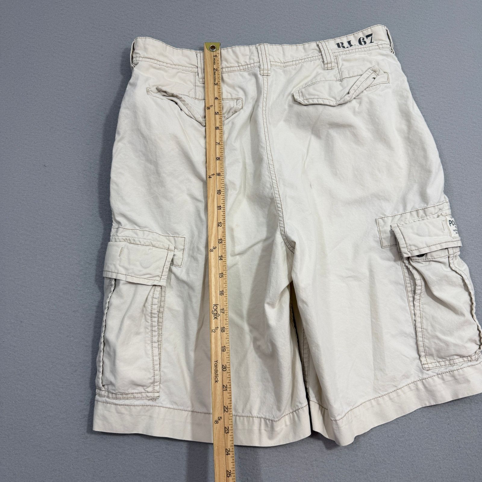 Polo Ralph Lauren Vintage Polo Jean Co Cargo Shorts Men's 34 White 11" Inseam Size US 34 / EU 50 - 10 Thumbnail