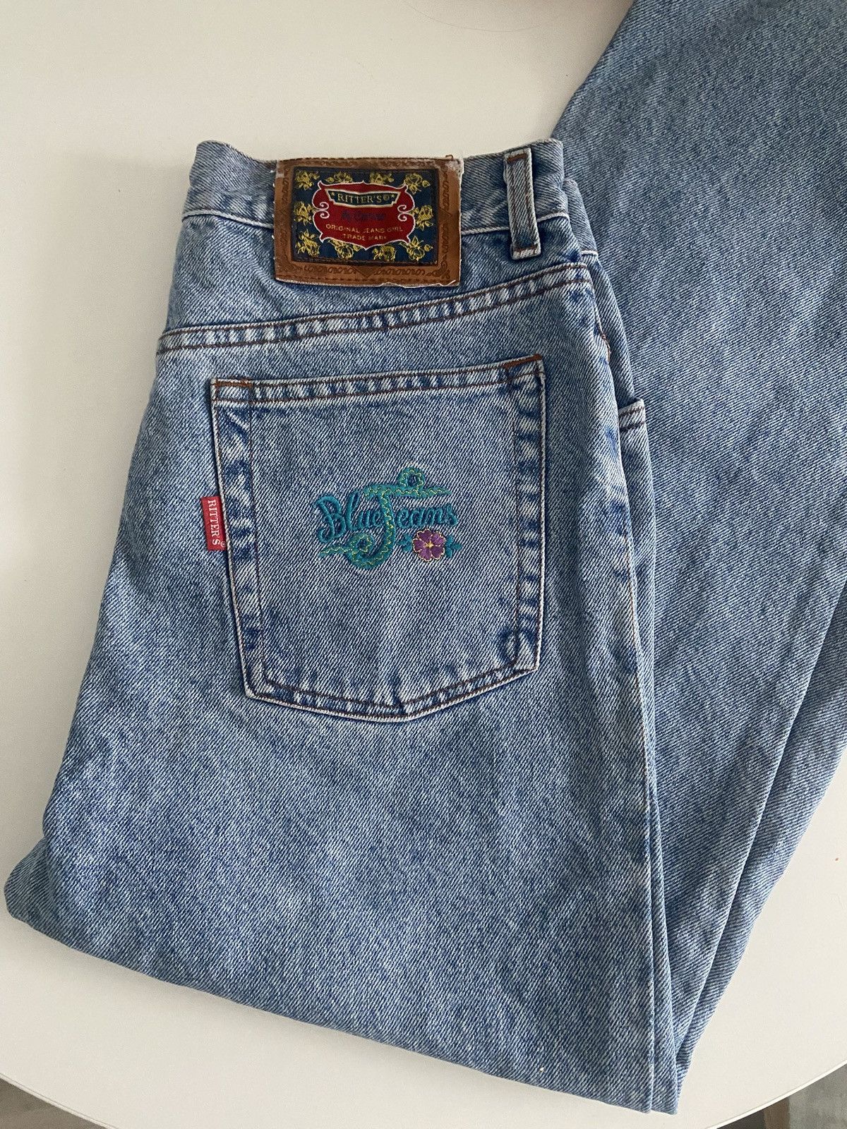 Other Vintage Ritter’s Blue Jeans Made in Italy Heavyweight Denim Size 30" / US 8 / IT 44 - 1 Thumbnail
