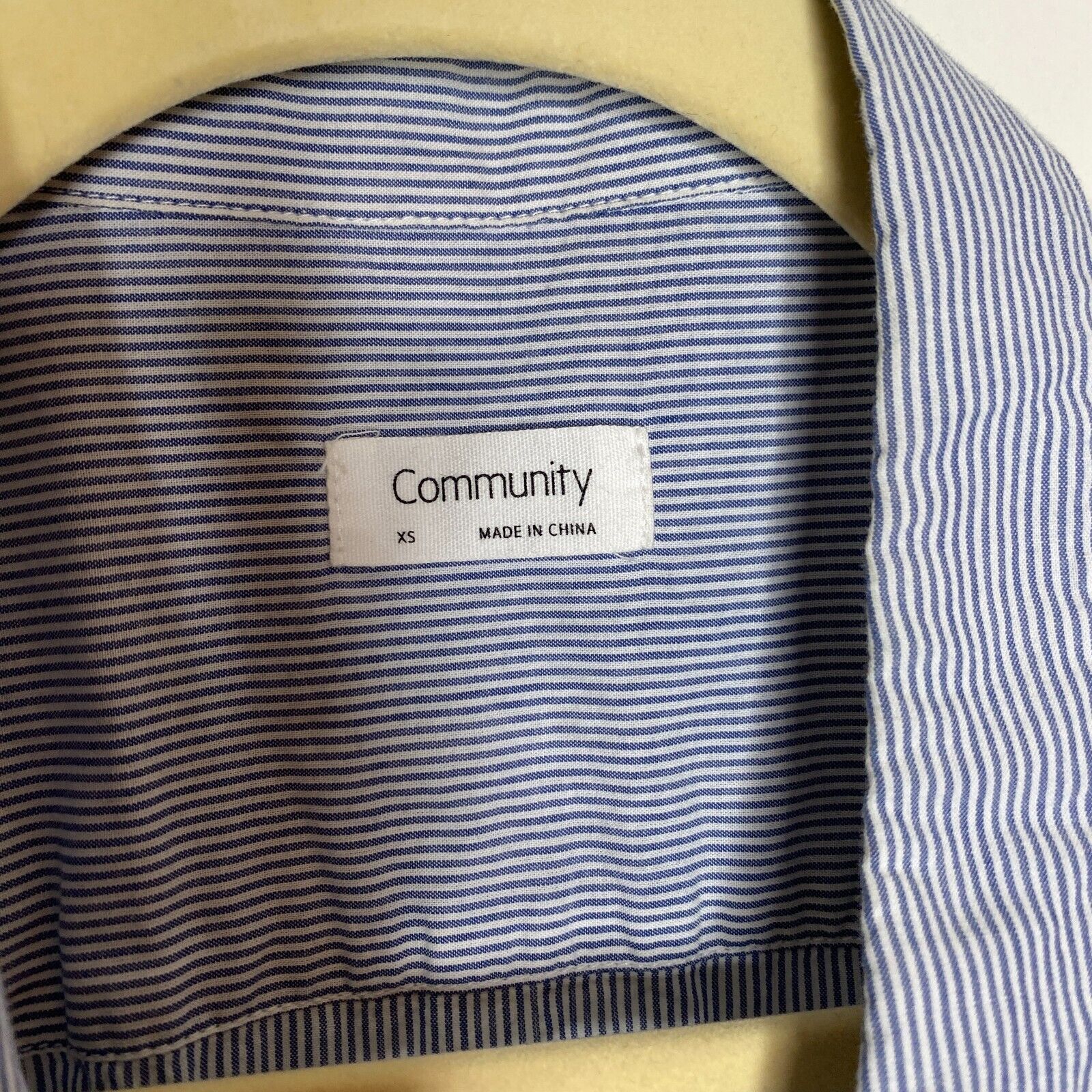 Aritzia Aritzia Community Blue White PinStripe The Jane Button Shirt Size XS / US 0-2 / IT 36-38 - 8 Thumbnail