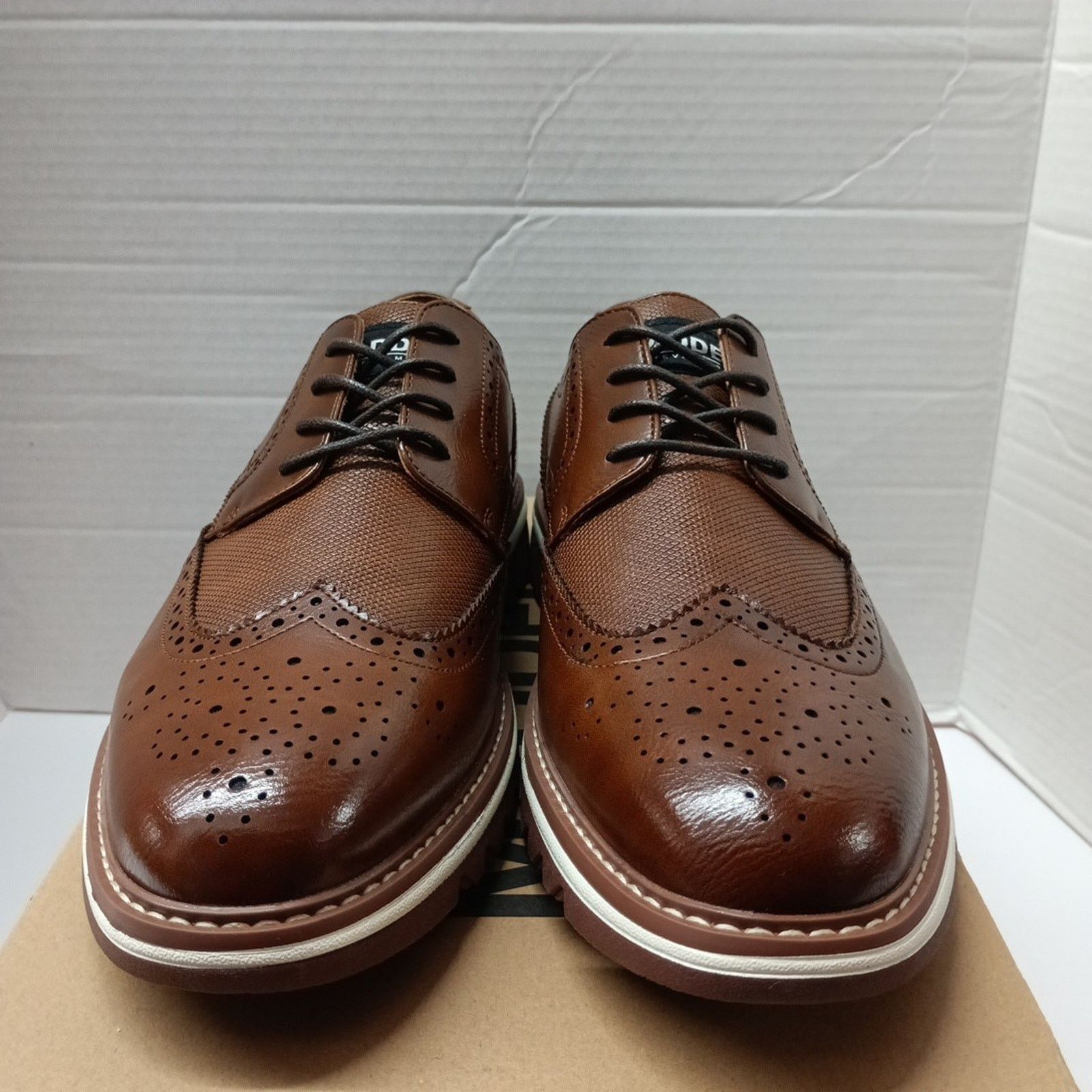 Steve Madden Men's Steve Madden Standalone Cognac Oxford Shoes Size 9.5 Size US 9.5 / EU 42-43 - 2 Thumbnail