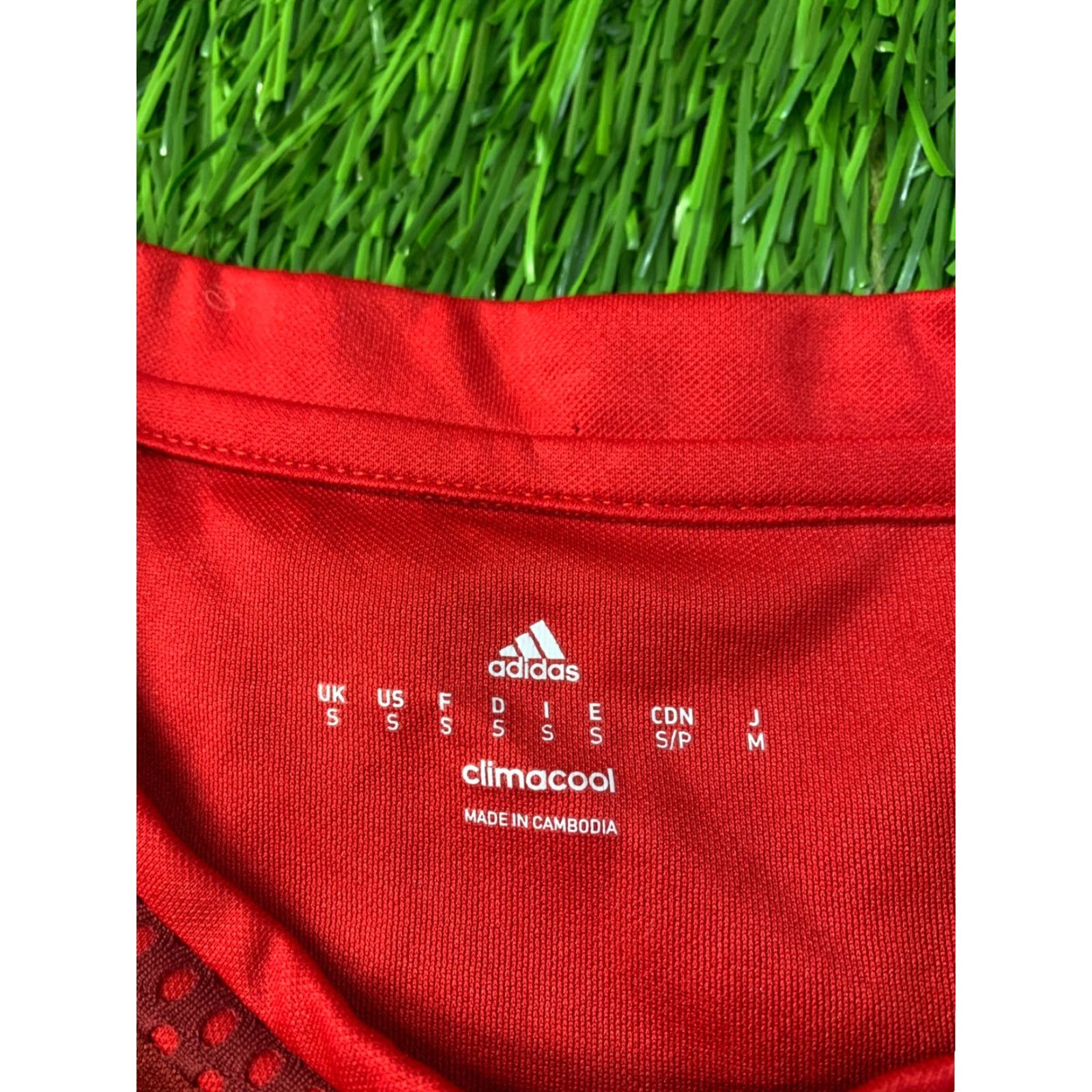 Adidas ADIDAS Campeon ADIZERO Football Shirt Mens S Red and White 2016 Adidas Performance Jersey Short Sleeve Crew Neck Sports Shirt Size US S / EU 44-46 / 1 - 5 Thumbnail