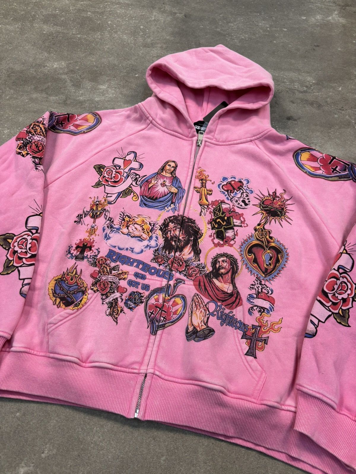 Other Righteous Risen King Zip Up Hoodie, Black Size US M / EU 48-50 / 2 - 2 Thumbnail
