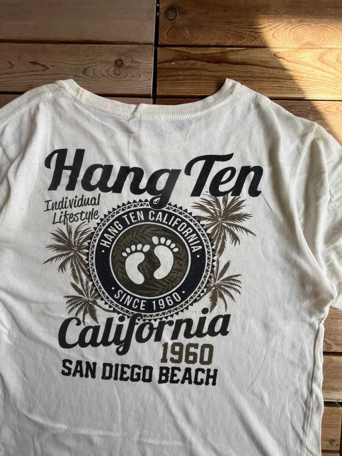 Hang Ten × Vintage Vintage Hang Ten T shirt California Size US L / EU 52-54 / 3 - 5 Thumbnail