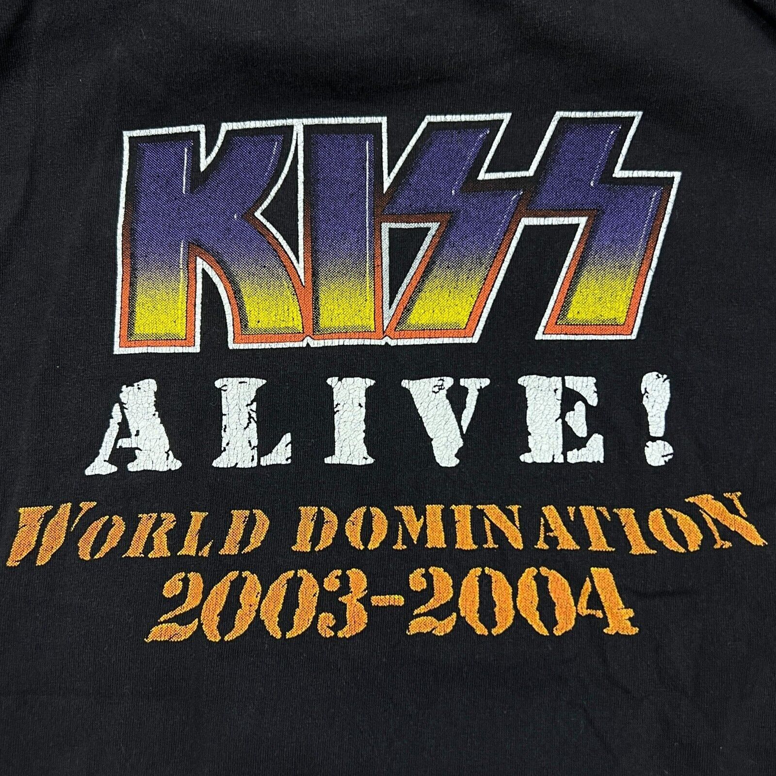 Band Tees × KISS × Vintage 2003 Kiss T Shirt Psycho Circus World Domination Band Tee Size US XL / EU 56 / 4 - 5 Thumbnail