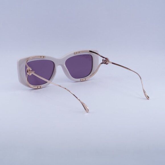Gucci Gucci GG1566S 003 Sunglasses Ivory/Gold Rectangle Frame Size ONE SIZE - 11 Thumbnail