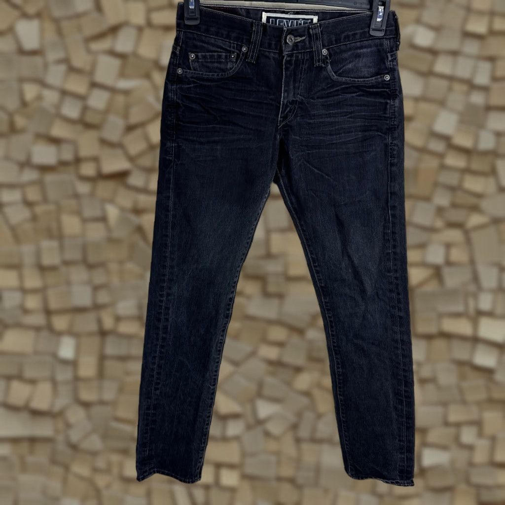 Levi's Levi's 511 Jeans 30x32 Black Mens Skinny Mid Rise 5-Pocket Denim Button Zipper Logo Casual Pants NSCoder? Size US 30 / EU 46 - 1 Thumbnail