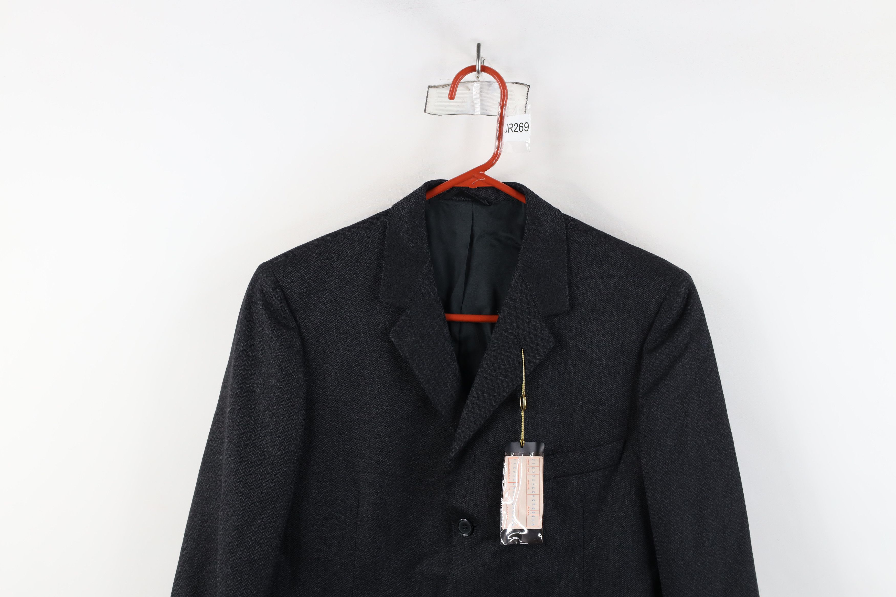 Vintage NOS Vintage 50s Suit Coat Blazer Jacket Charcoal Gray Size US L / EU 52-54 / 3 - 2 Thumbnail