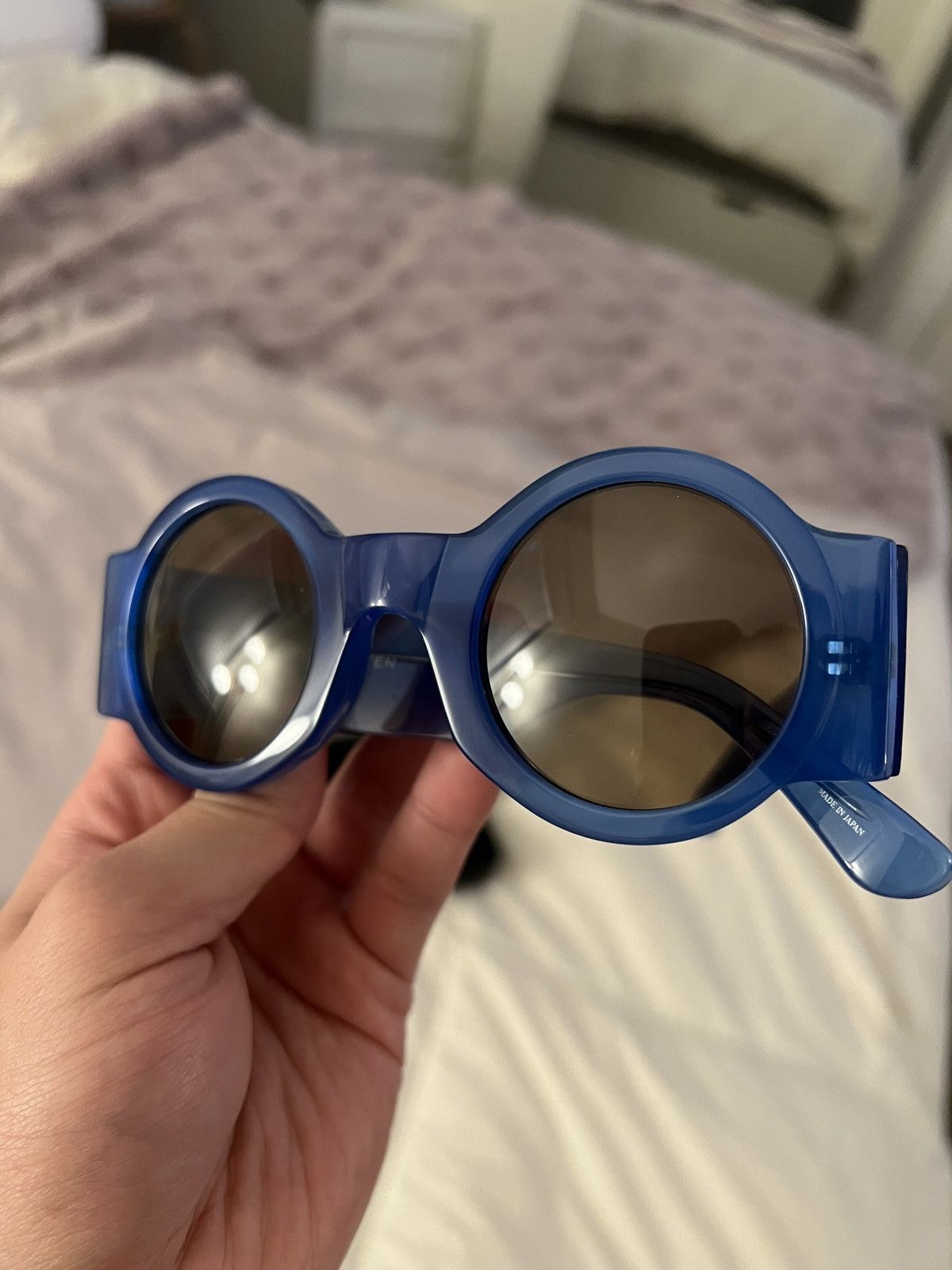 Dries Van Noten × Linda Farrow Round Sunglasses Dries Can Noten x Linda Farrow Size ONE SIZE - 5 Thumbnail
