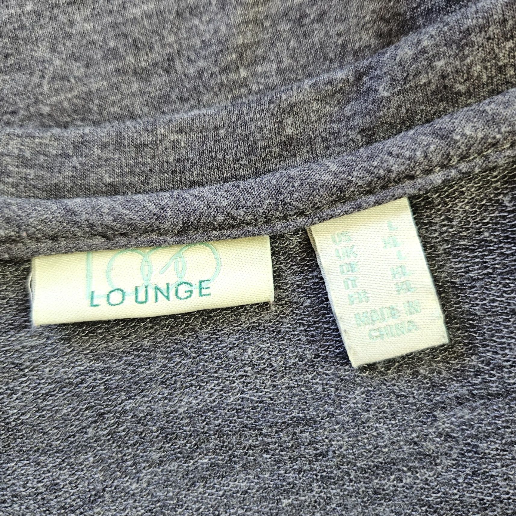 Vintage LOGO by Lori Goldstein Lounge Womens Top Blouse Solid Blue 3/4 Sleeve V-Neck Large L Size L / US 10 / IT 46 - 5 Thumbnail
