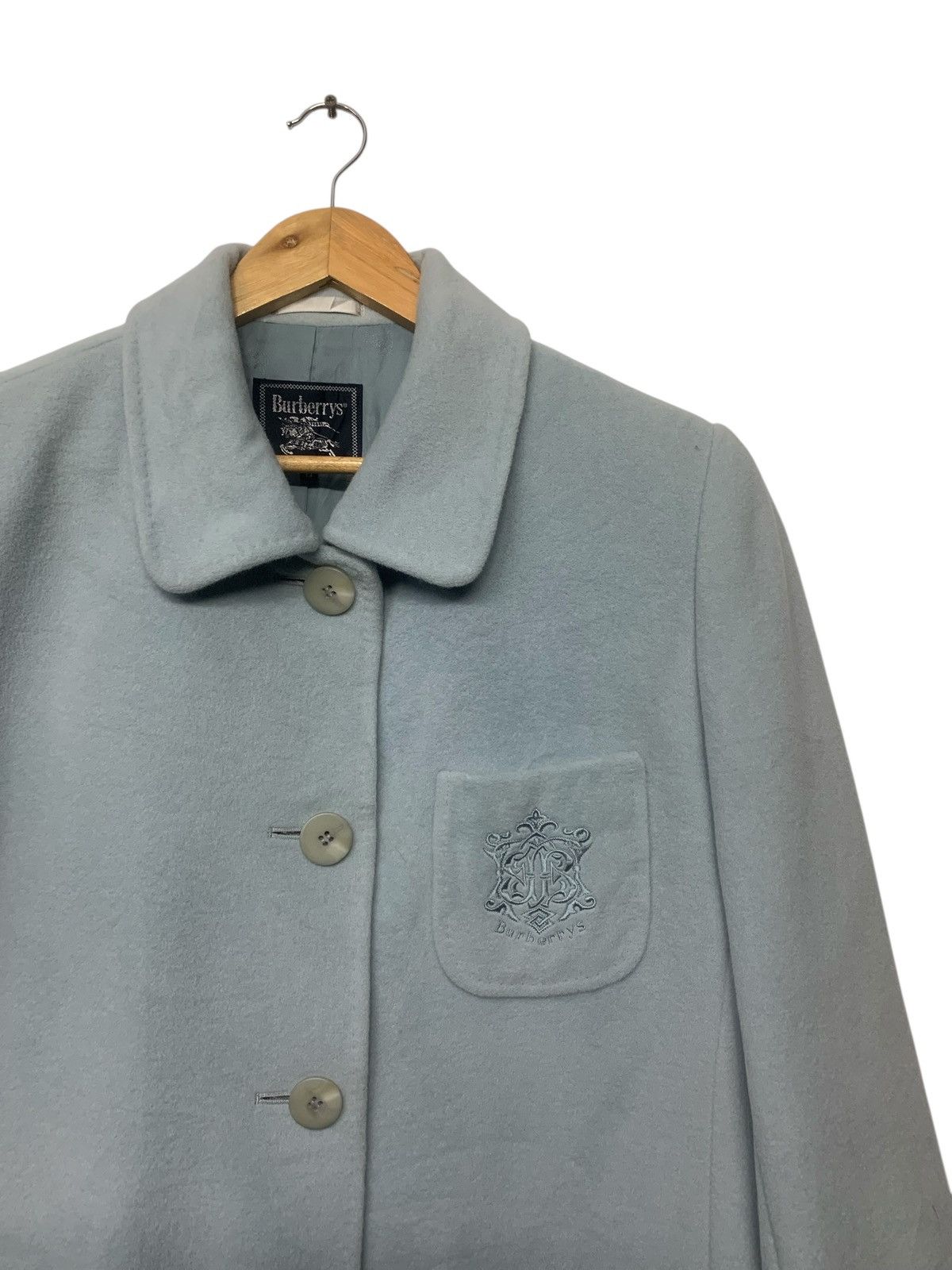 Burberry Vintage 90's Burberry's Button Ups Wool Jacket Size L / US 10 / IT 46 - 5 Thumbnail