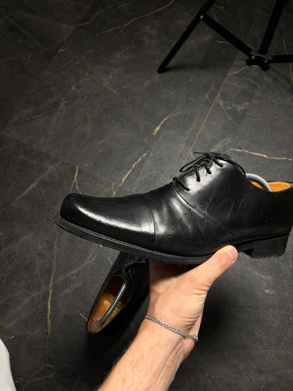 Paraboot Paraboot Black Leather Suit Boots Shoes Elegant Size US 9 / EU 42 - 9 Thumbnail
