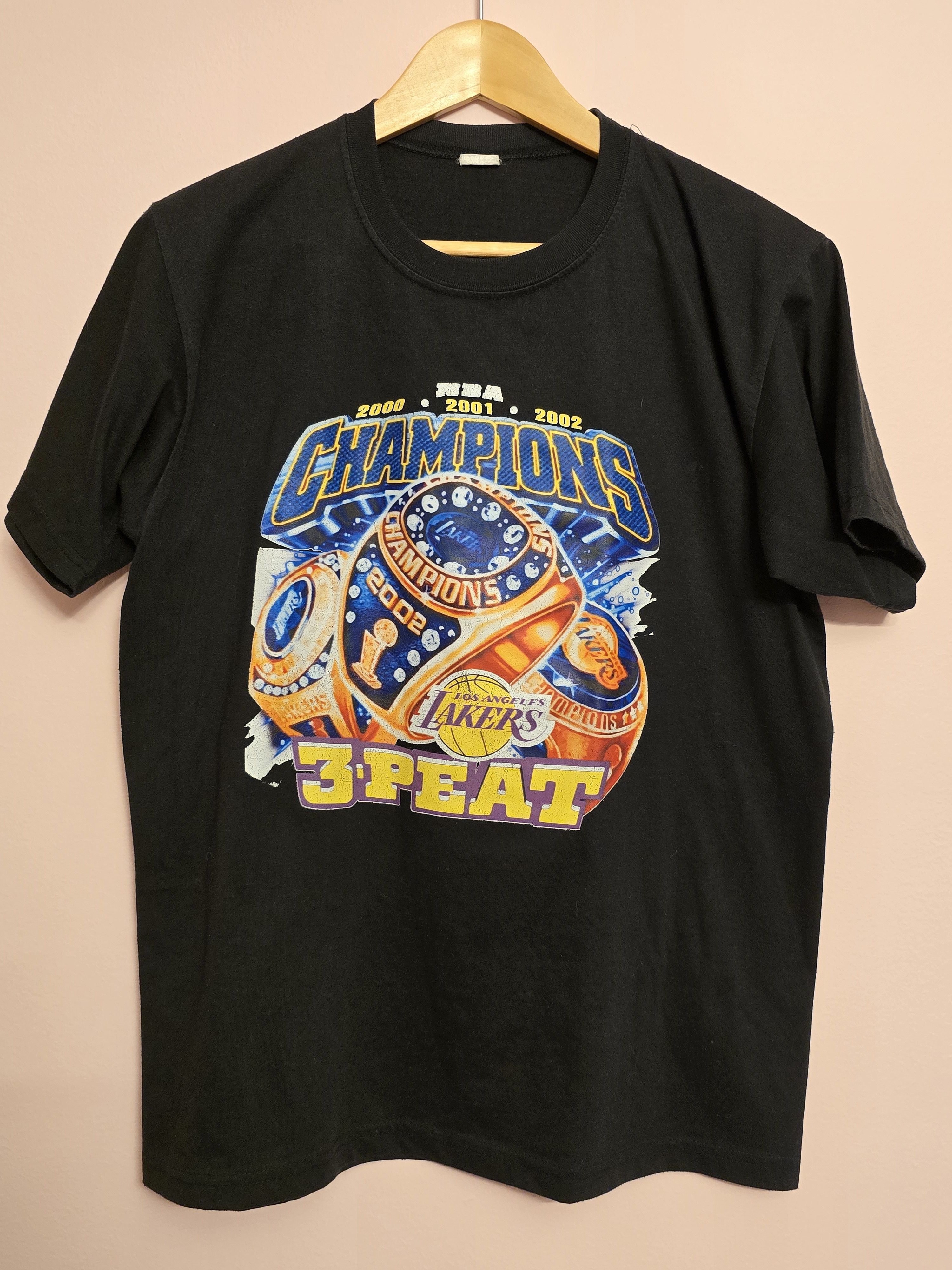 NBA Vintage 2000s Los Angeles Lakers T-Shirt Size US M / EU 48-50 / 2 - 1 Thumbnail