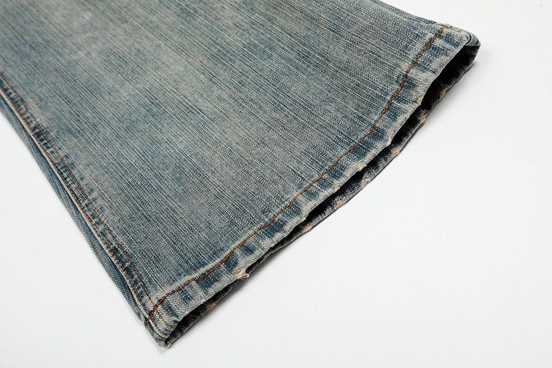 Vintage Vintage Washed Distressed Curved-Leg Jeans Size US 32 / EU 48 - 6 Thumbnail