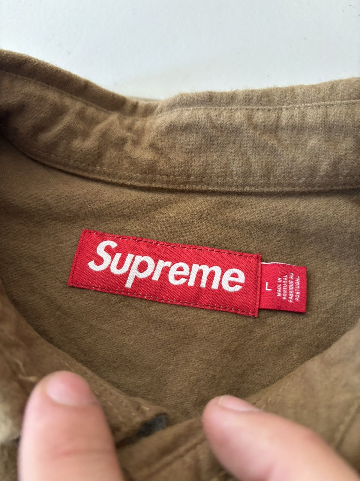Supreme Supreme Crown L/S Button Up Shirt Brown Size US L / EU 52-54 / 3 - 3 Thumbnail