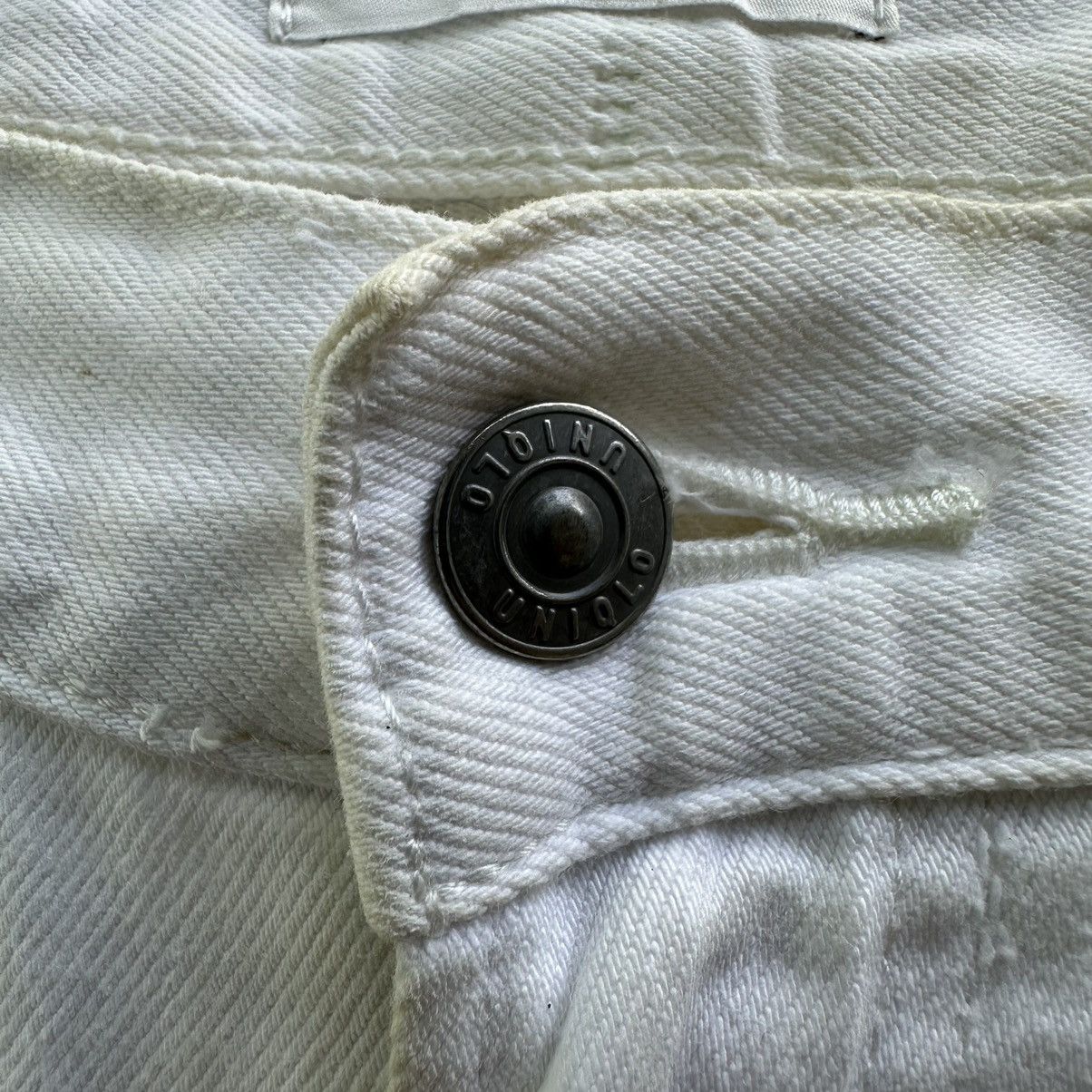 Japanese Brand × Vintage Vintage Uniqlo White Yellowish Casual Trousers Pant Size US 32 / EU 48 - 6 Thumbnail