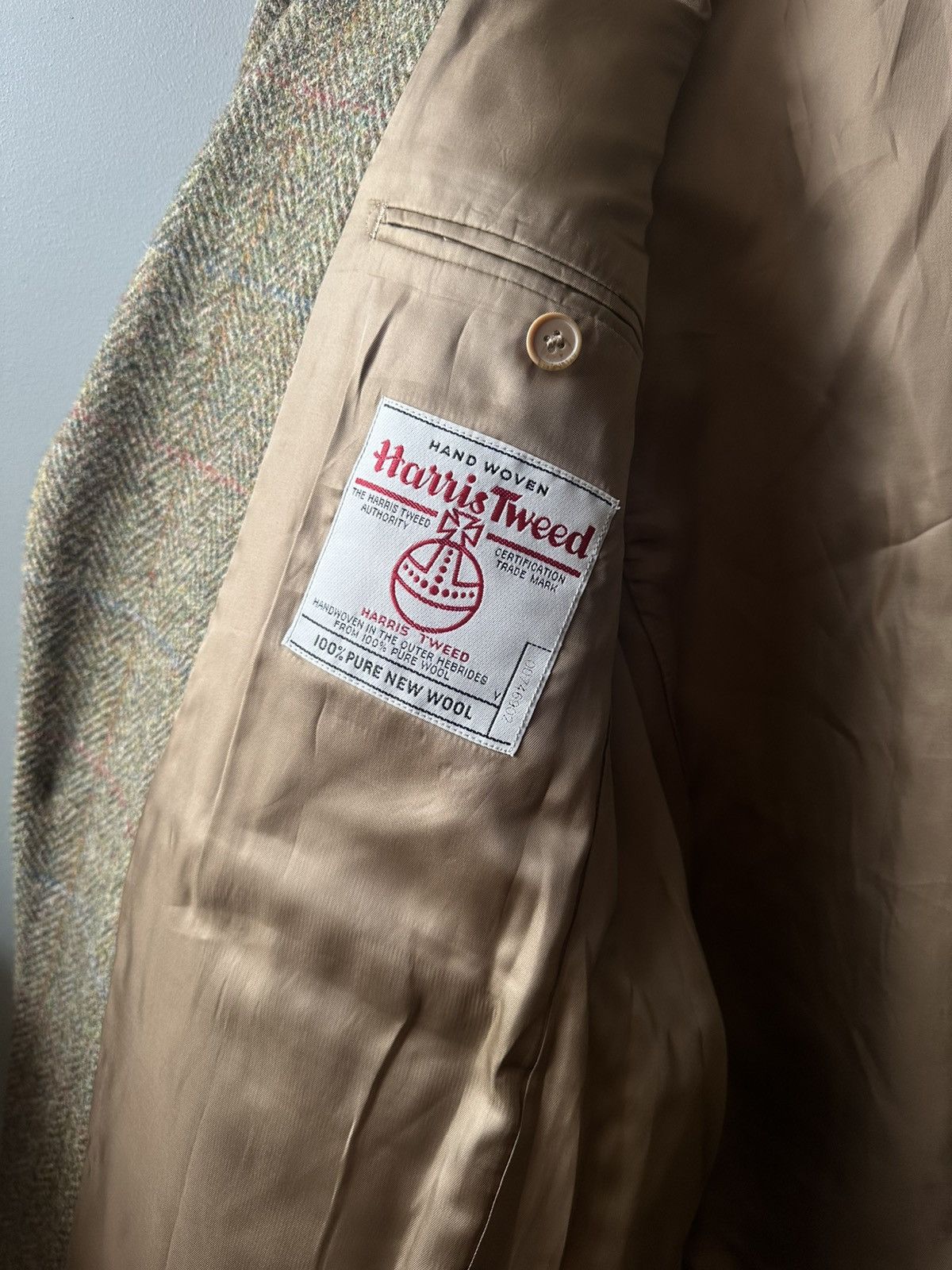 Harris Tweed Harris Tweed Wool Herringbone Blazer Size 54L - 4 Thumbnail