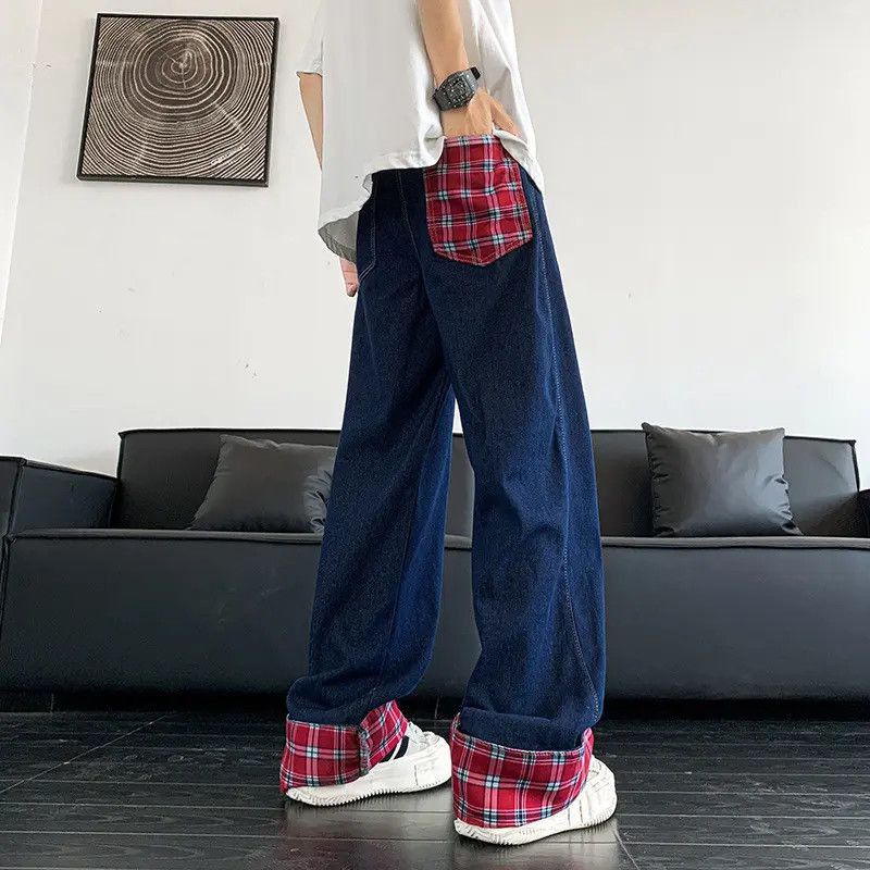 Japanese Brand Retro loose straight leg micro flared jeans Size US 32 / EU 48 - 4 Thumbnail
