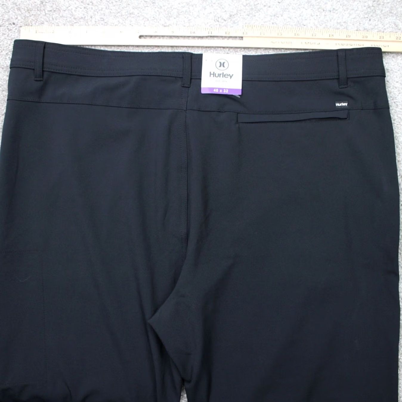 Hurley Hurley Pants Mens 40x32 Black Joggers Performance Poly Stretch Straight Leg NWT Casual PANTS Mens Black 40x32 Size US 40 / EU 56 - 7 Thumbnail