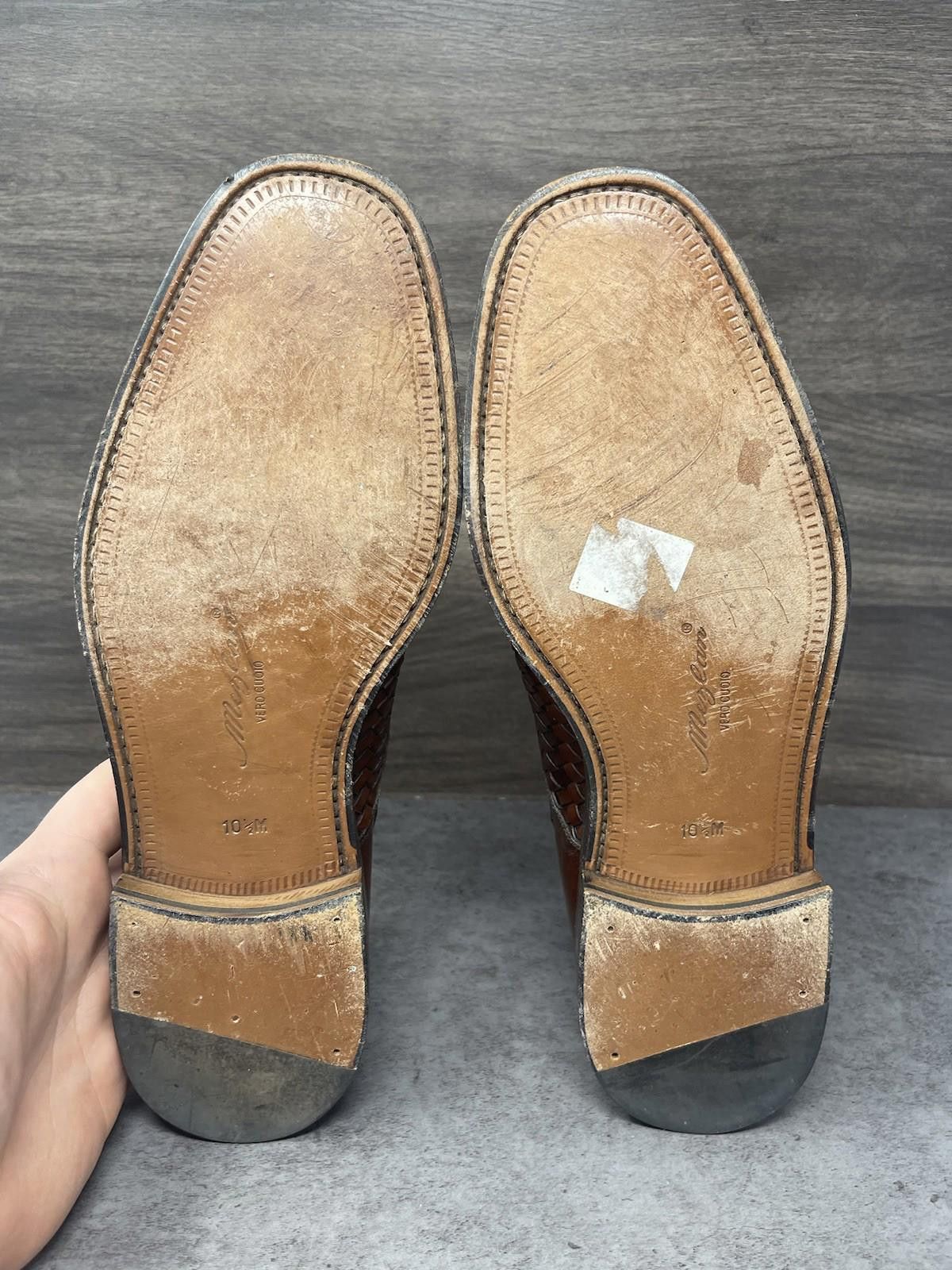 Mezlan Mezlan Shoes Mens Size 10.5 Valencia Brown Leather Size US 10.5 / EU 43-44 - 8 Thumbnail