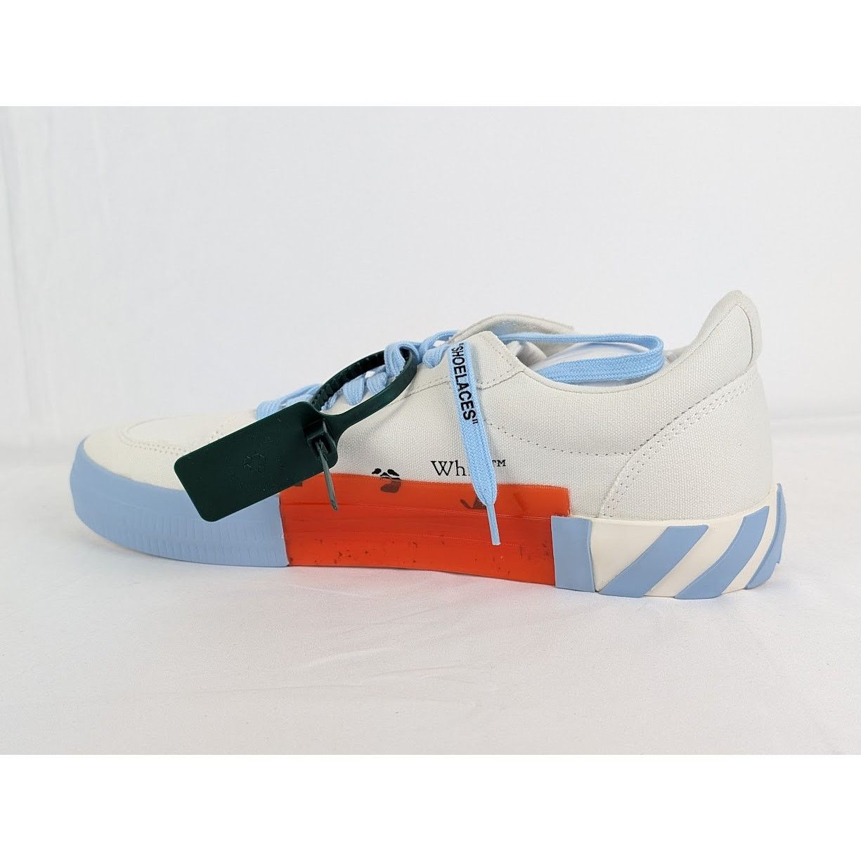 Off-White o1rshd1 Q:5 / Low Vulcanized Canvas Sneaker in Light Blue 46 Size US 13 / EU 46 - 4 Thumbnail