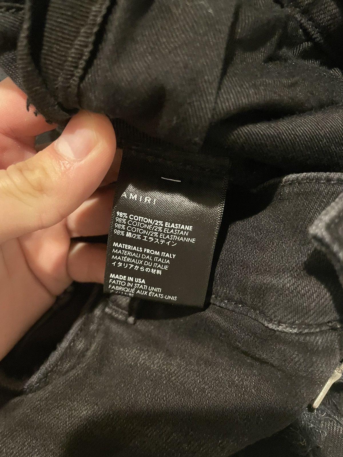 Amiri AMIRI BLACK DISTRESSED DENIM Size US 30 / EU 46 - 7 Thumbnail