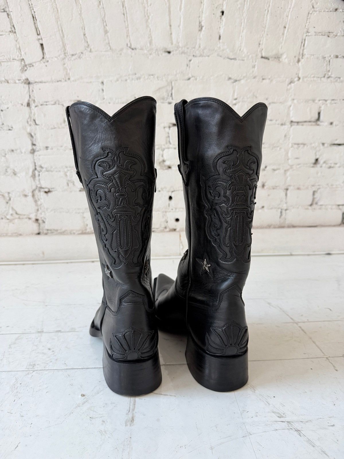 Chrome Hearts CHROME HEARTS COWBOY BOOTS Size US 10.5 / EU 43-44 - 4 Thumbnail