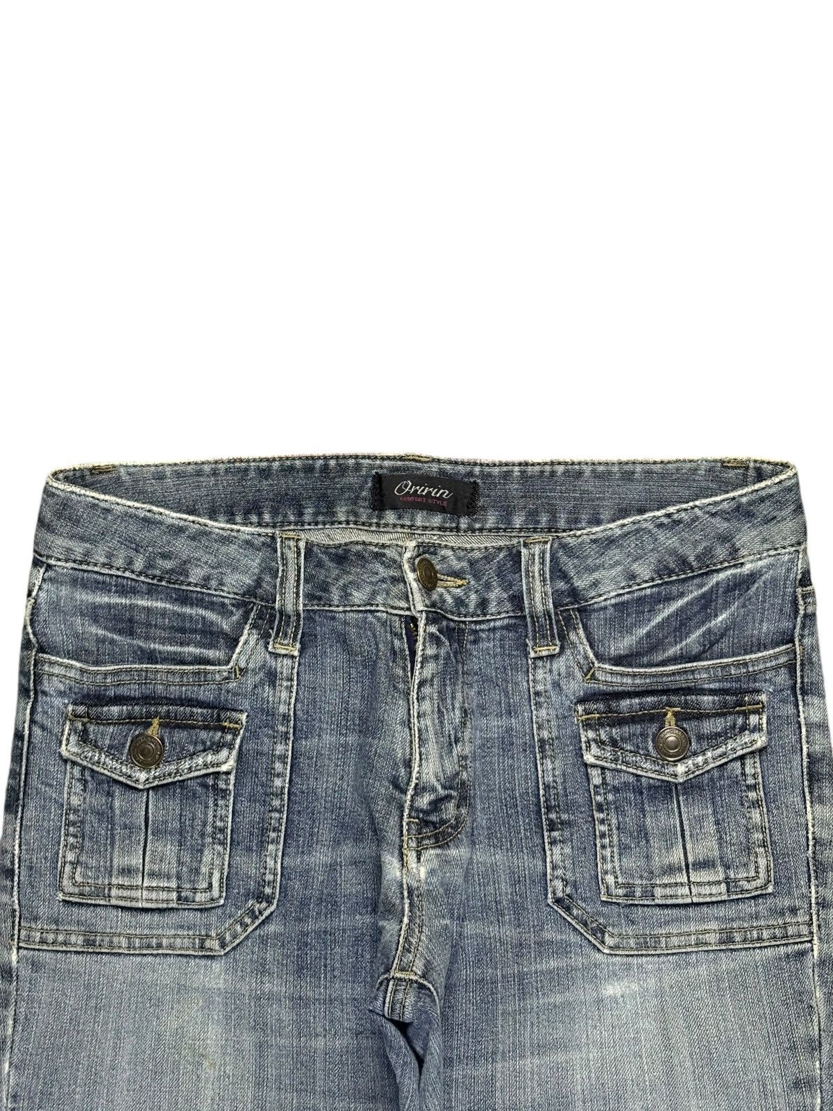 Japanese Brand Vintage Japanese Brand Faded Blue Wash Bush Flare Jeans Size 30" / US 8 / IT 44 - 4 Thumbnail