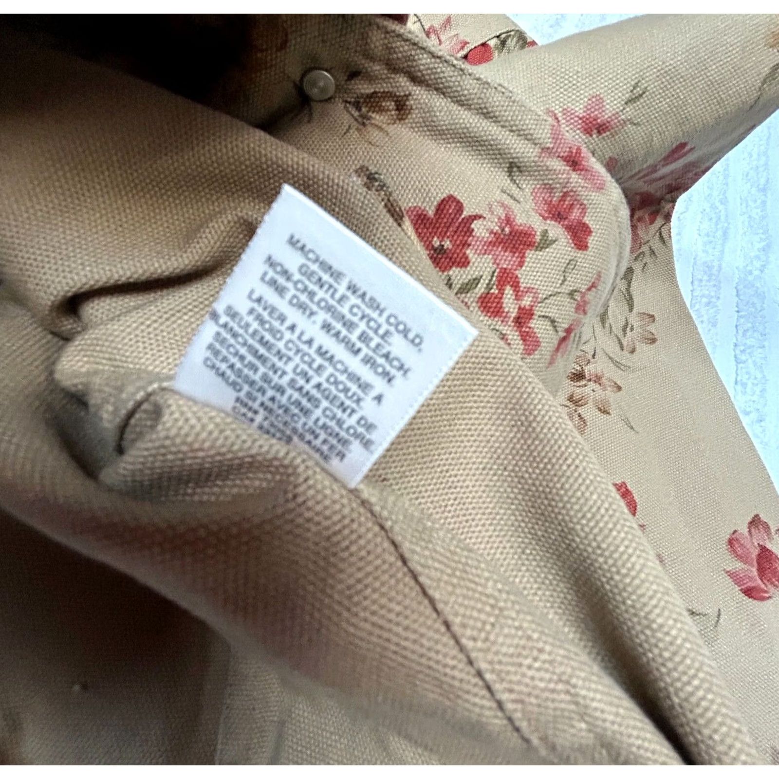 Talbots Talbots Blazer Shirt Womens Petite Floral Button Front Lightweight Lined Tan PS Small — Casual Jacket Feminine PS Womens Size 28" / US 6 / IT 42 - 5 Thumbnail
