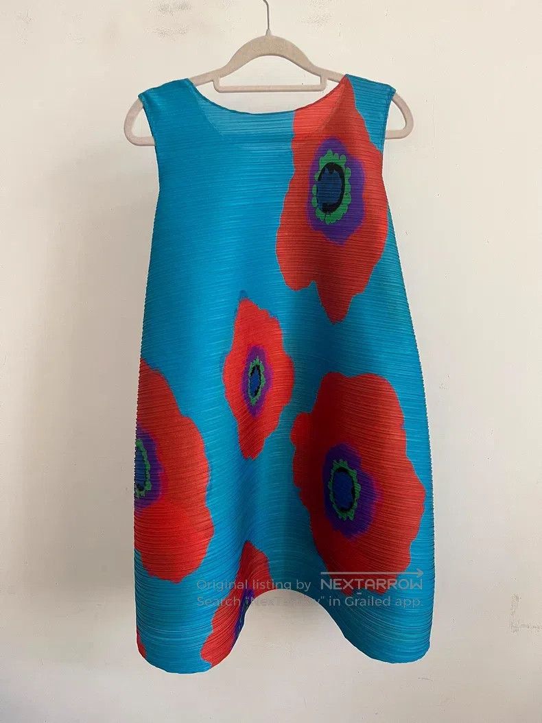 Issey Miyake Issey Miyake Sunflower Print Tank Top Size L / US 10 / IT 46 - 2 Thumbnail