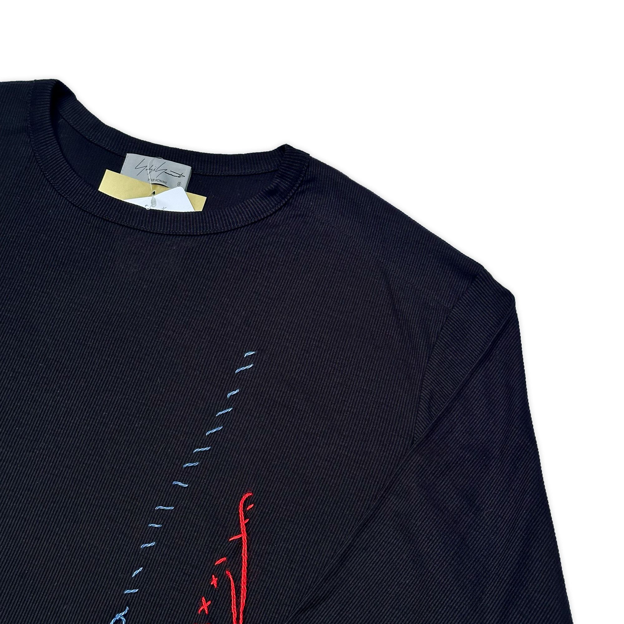 Yohji Yamamoto Pour Homme Embroidery Sweater Size US M / EU 48-50 / 2 - 3 Thumbnail