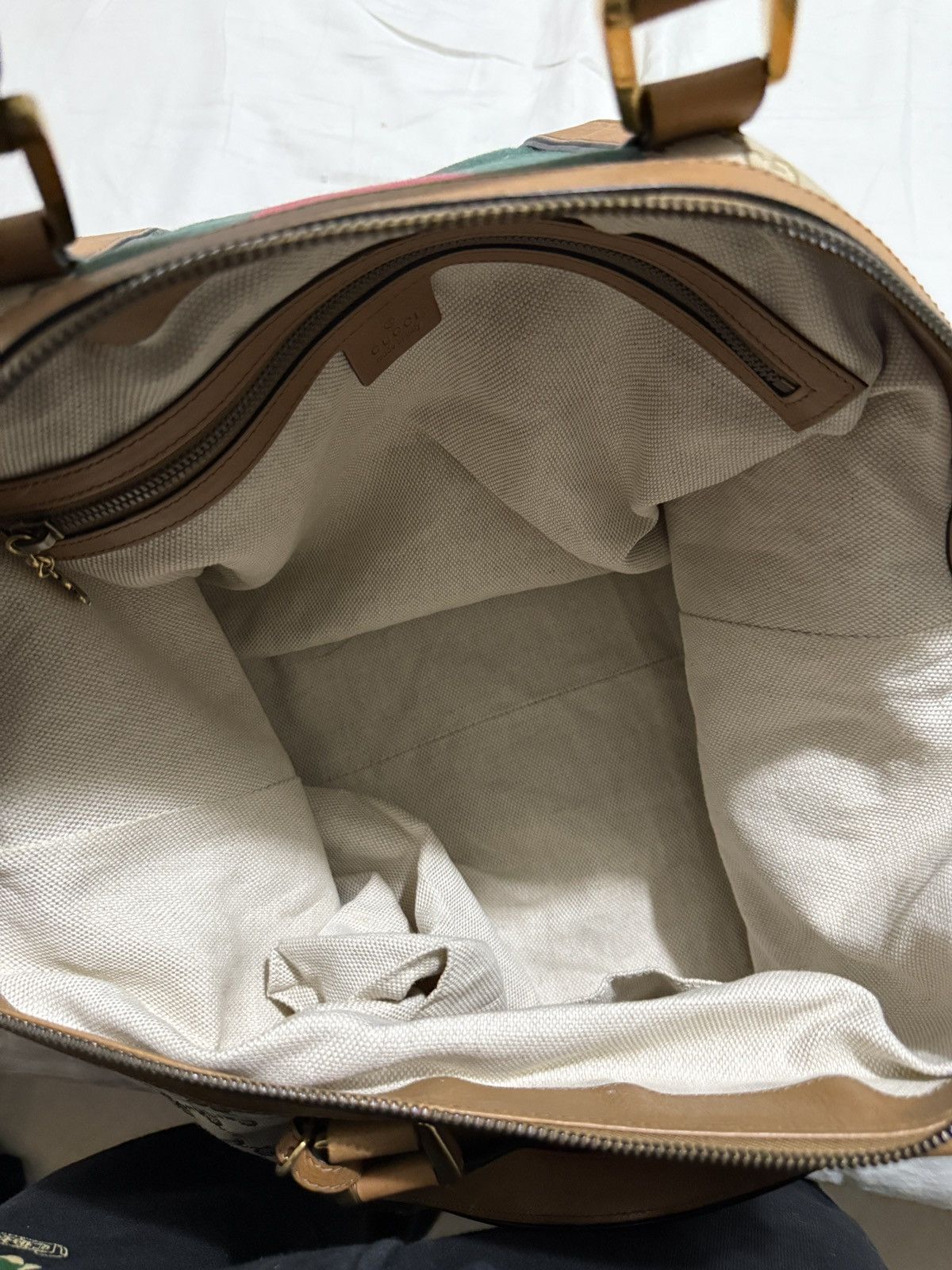 Gucci Gucci Brown Monogram Travel Bag Size ONE SIZE - 10 Thumbnail