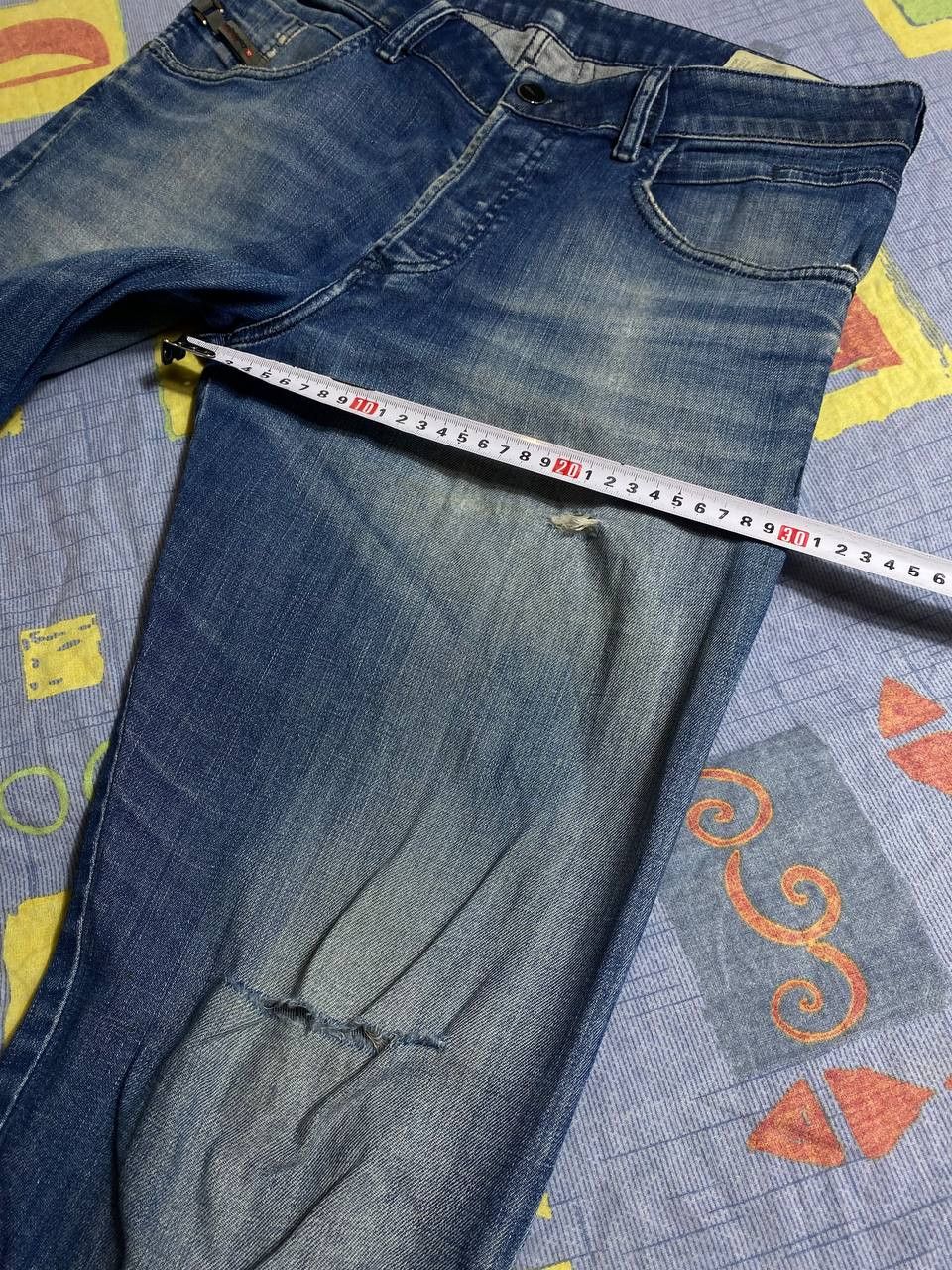 Diesel Vintage Diesel Jeans Y2K Logo Designer Size US 31 - 18 Thumbnail