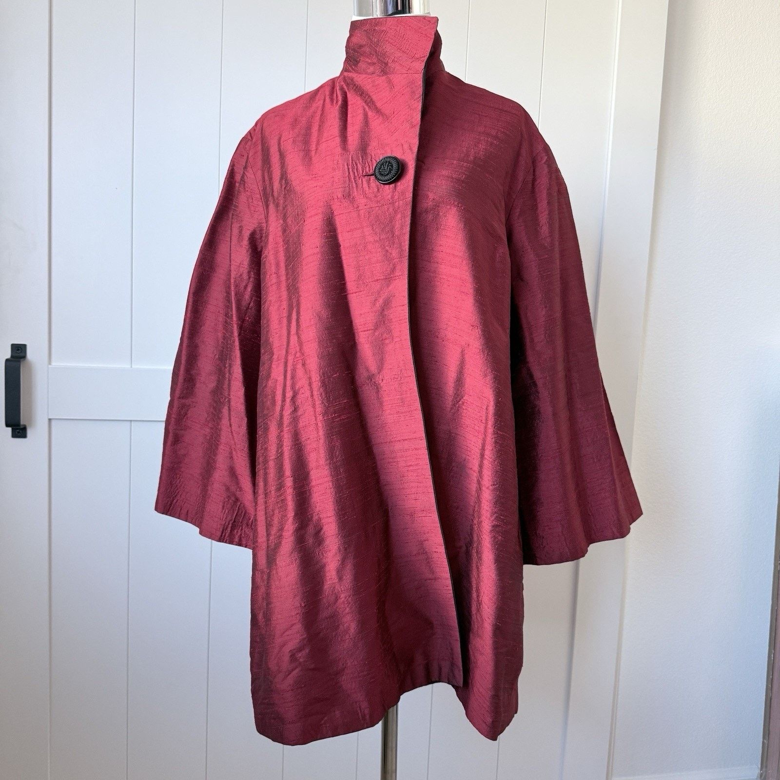 Other VTG Mariko Reversible Opera Coat - Silk Dupioni Statement Size ONE SIZE - 8 Thumbnail