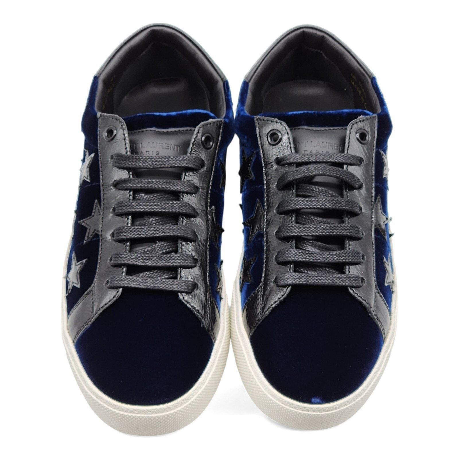 Court Stars Velvet Sneakers 501610 Blue EU 41 US 8 New $750