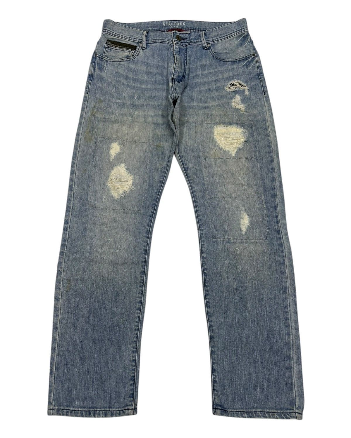 Japanese Brand × Vintage Vintage Japanese Brand Confirm Standard Fit Patchwork Jeans Size US 32 / EU 48 - 1 Thumbnail