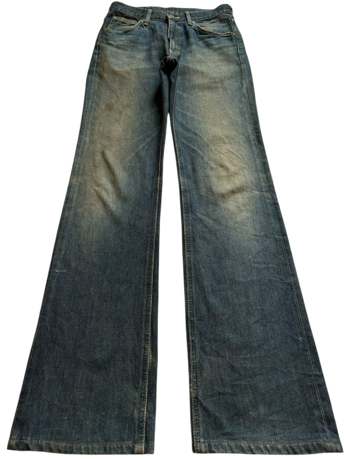 Lee Vintage Japanese Lee Sanforized Mud Wash Distress Flare Jean Size US 29 - 1 Thumbnail