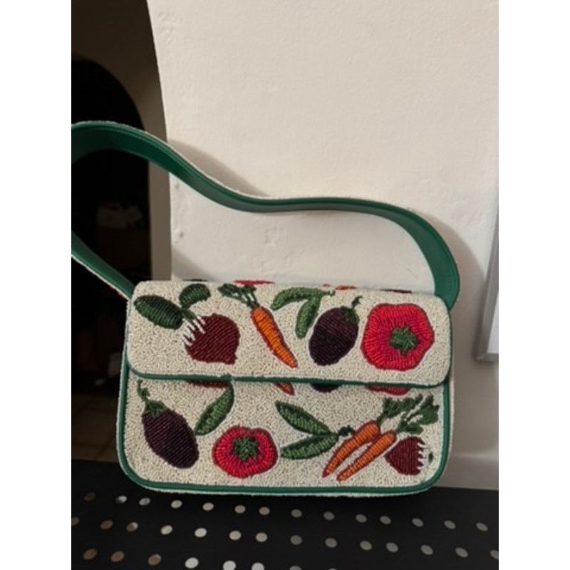 Staud STAUD Tommy Beaded Crudite Vegetable Print Bag Size ONE SIZE - 1 Thumbnail