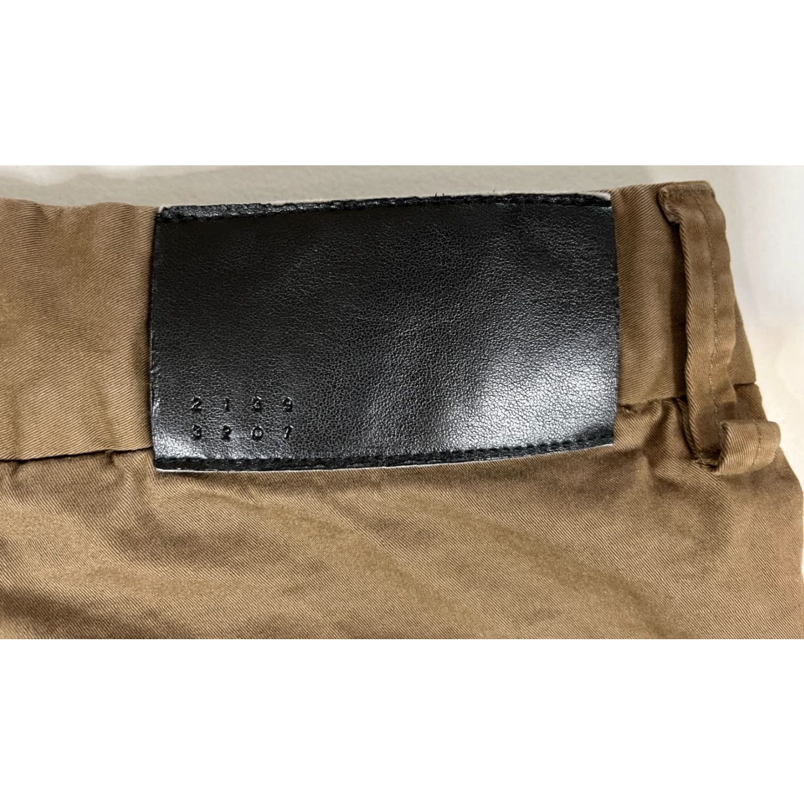 Carolina Herrera MEN'S Carolina Herrera Chino Pants Khaki Brown 36 Regular Stretch Flat Front Cotton Spandex Pockets Straight 33in 36x33 Chino Mens Size US 36 / EU 52 - 6 Thumbnail