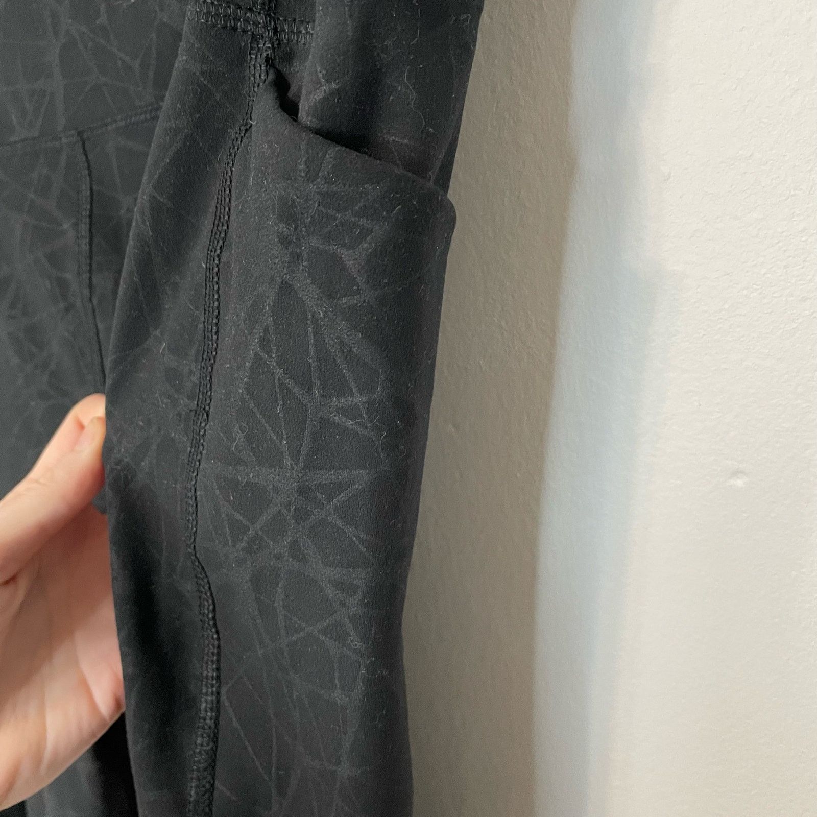 Spyder Spyder Black Web Leggings XXL Activewear Athleisure Pockets Size 34" / US 12 / IT 48 - 3 Thumbnail