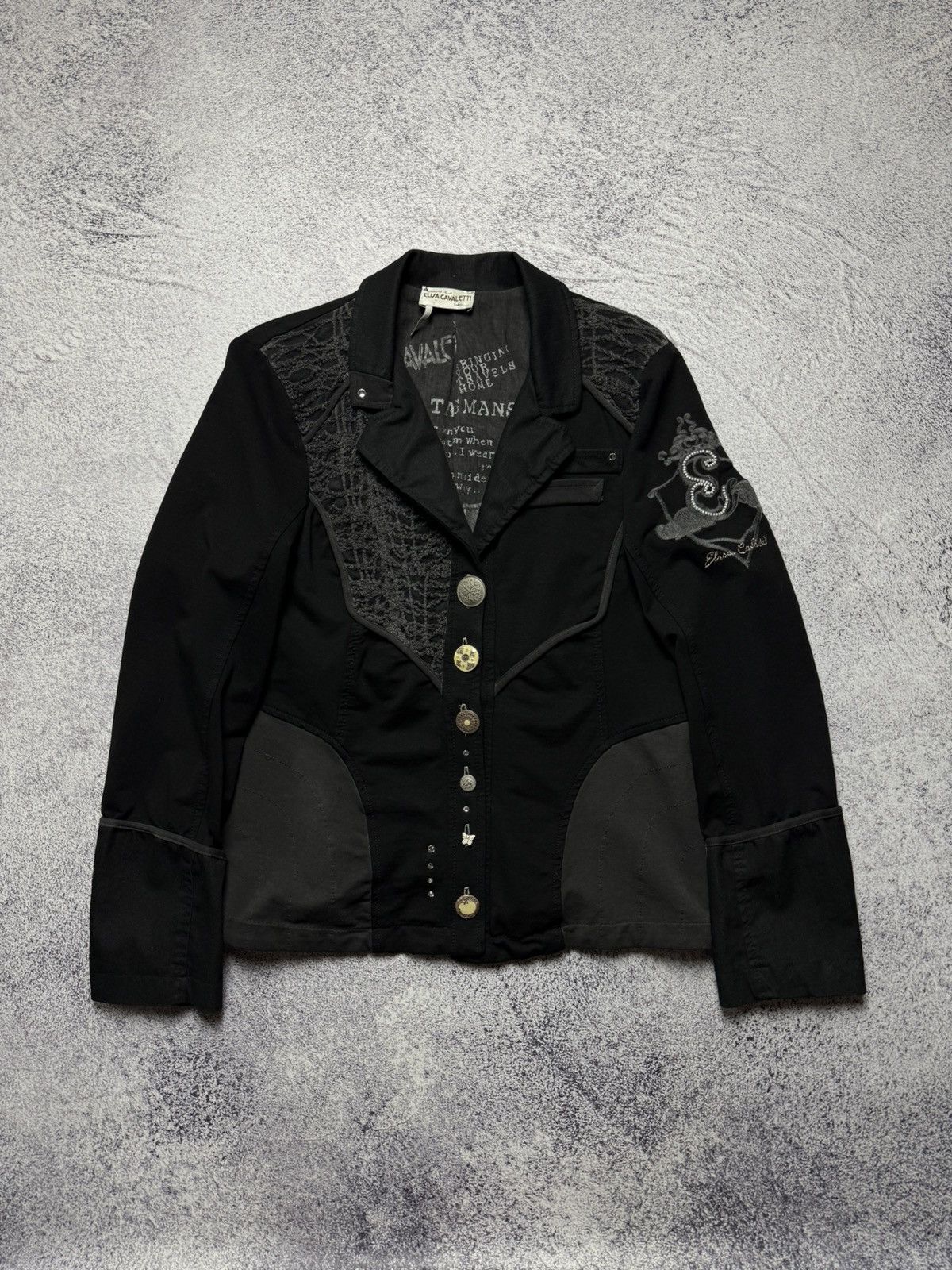 Elisa Cavaletti Vintage Elisa Cavaletti Jacket Avant Garde Blazer Italia Y2k Size XL / US 12-14 / IT 48-50 - 1 Thumbnail