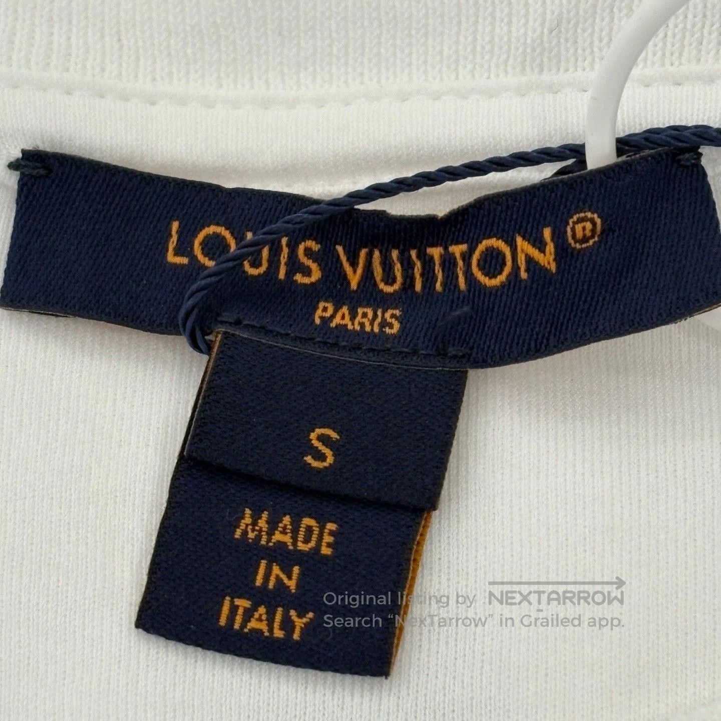 Louis Vuitton Louis Vuitton White Chain Logo T. Size S / US 4 / IT 40 - 3 Thumbnail