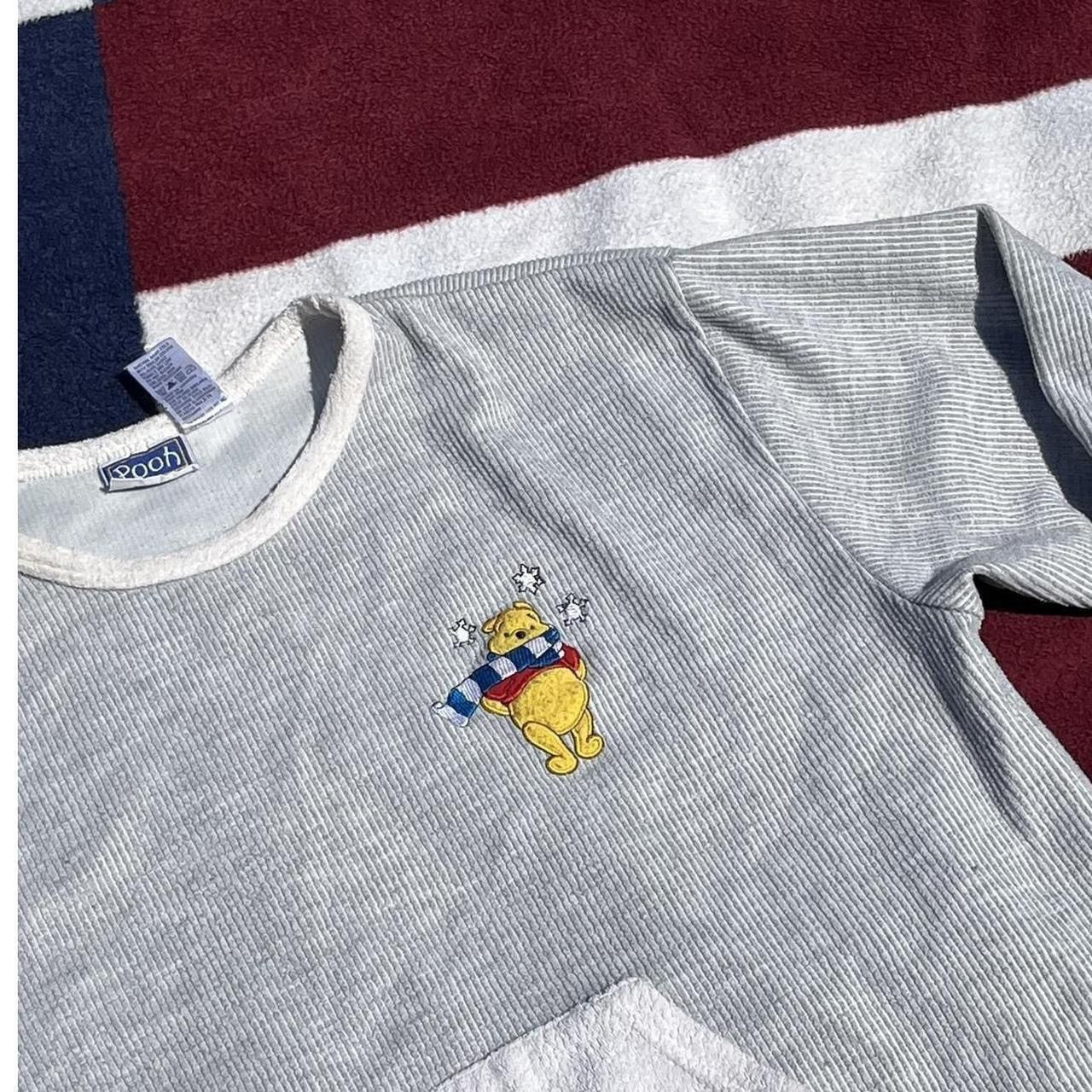 Disney Disney’s Winnie the Pooh grey ribbed sweater w/ winter scarf Size M / US 6-8 / IT 42-44 - 2 Thumbnail