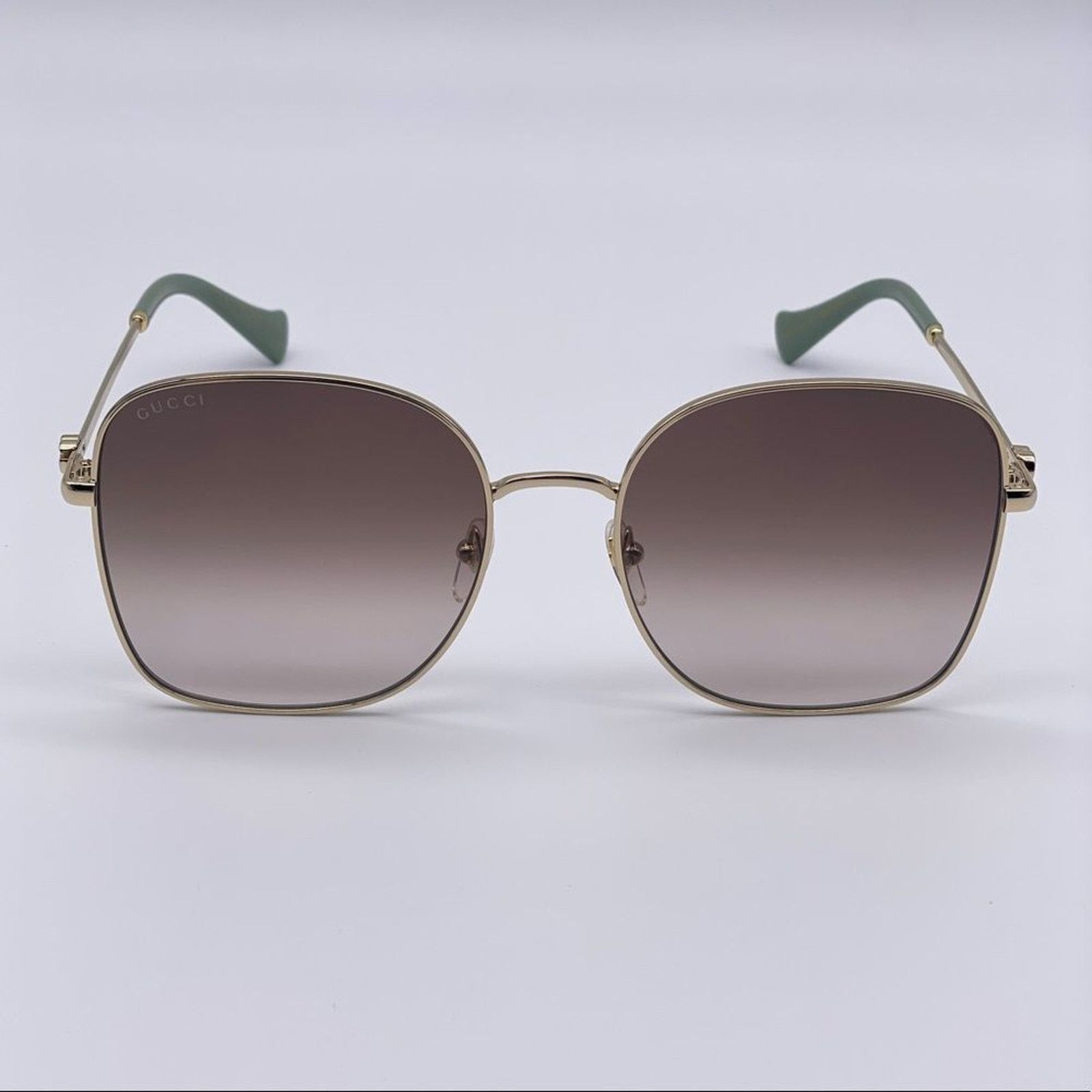 Gucci BRAND NEW GUCCI GG1143S 002 Gold/Brown Women Sunglasses Size ONE SIZE - 2 Thumbnail
