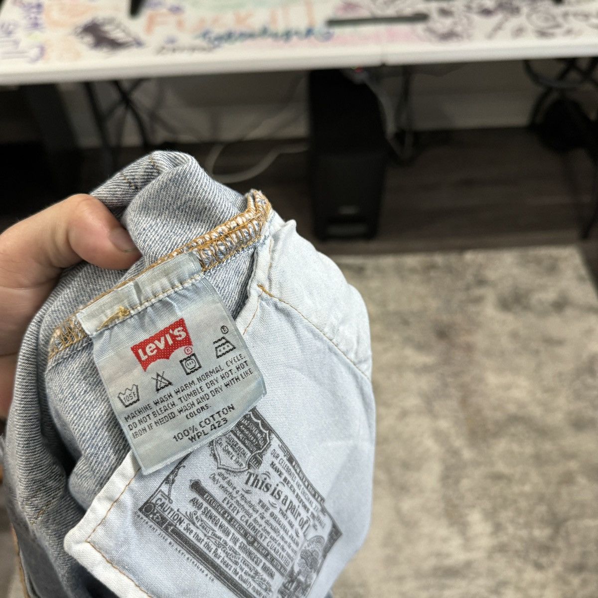 Levi's × StraightFaded × Vintage Vintage 90s Levi’s 501 light wash baggy jeans Size US 38 / EU 54 - 5 Thumbnail