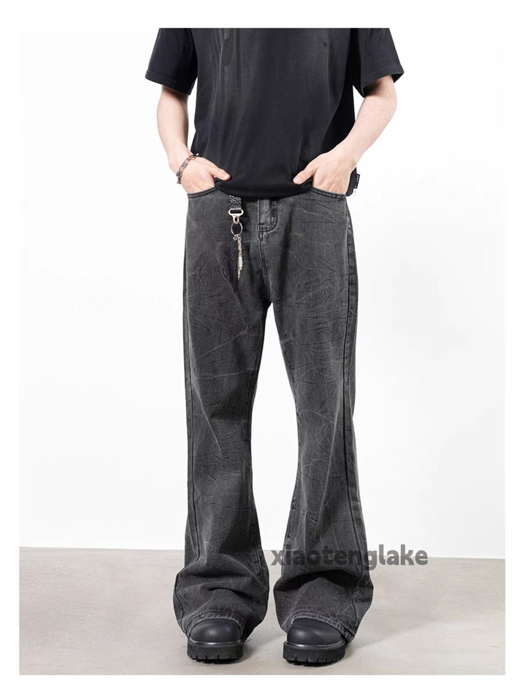 Jean × Vintage washed faded cleanfit yuppie y2k bootcut flared jeans Size US 32 / EU 48 - 3 Thumbnail